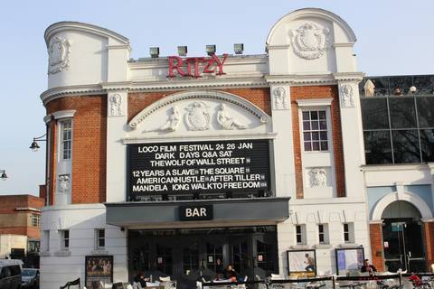 Photo of the front of the Ritzy Cinema in Brixton