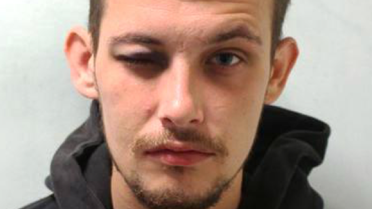 Mickey Sage was seen hiding his knife at Camberwell Green Pic: Metropolitan Police