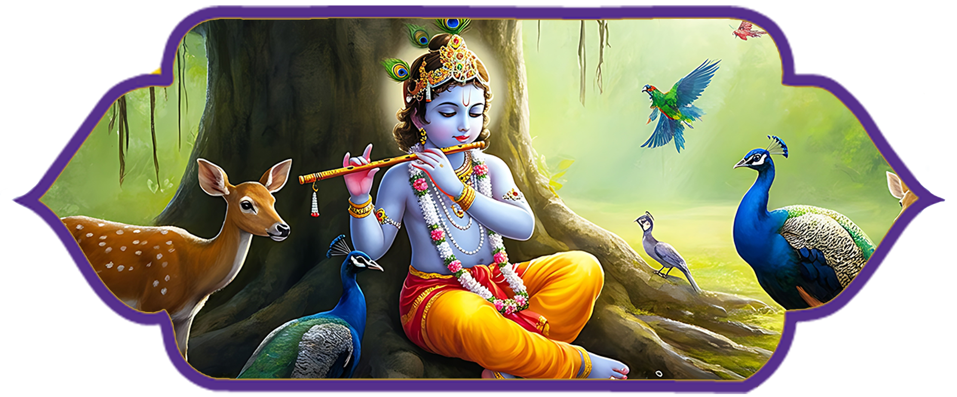 picture of Krishna to represent Janmashtami